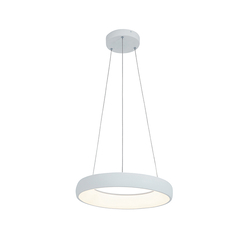 LED Полилей ZAMBELIS 2045 PENDANT LIGHT ALUMINUM & ACRYLIC SANDY WHITE 30W 3000K | Osvetlenieto.bg