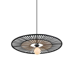 Полилей ZAMBELIS 19105 PENDANT LIGHT BAMBOO METAL BLACK 1xE27 | Osvetlenieto.bg