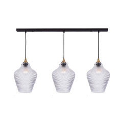 Полилей ZAMBELIS 19242 PENDANT LIGHT BLACK 3xE27 | Osvetlenieto.bg