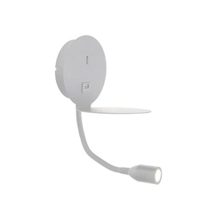LED Аплик ZAMBELIS H58 SCONCE USB WHITE 3W 3000K | Osvetlenieto.bg