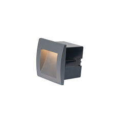 LED Външна луна за вграждане ZAMBELIS E246-G OUTDOOR SCONCE ALUMINUM DARK GRAY 1W 3000K | Osvetlenieto.bg