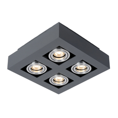 Луна за открит монтаж CASEMIRO IT8002S4-BK/AL Italux 4xGU10 | Osvetlenieto.bg