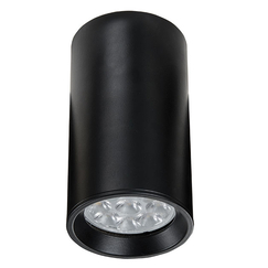 Луна за открит монтаж ZAMBELIS S001 SPOT ALUMINIUM BLACK 1xGU10 | Osvetlenieto.bg
