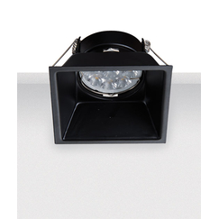 Луна за вграждане ZAMBELIS S009 ALUMINIUM BLACK 1xGU10 | Osvetlenieto.bg
