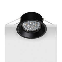 Луна за вграждане ZAMBELIS S011 ALUMINIUM BLACK 1xGU10 | Osvetlenieto.bg