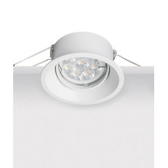 Луна за вграждане ZAMBELIS S012 ALUMINUM WHITE 1xGU10 | Osvetlenieto.bg