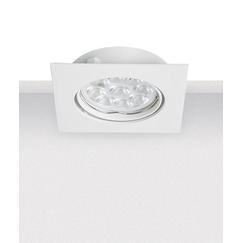 Луна за вграждане ZAMBELIS S013 ALUMINUM WHITE 1xGU10 | Osvetlenieto.bg