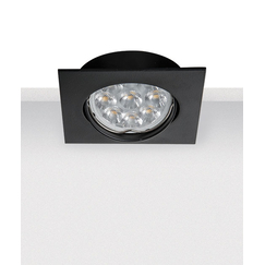 Луна за вграждане ZAMBELIS S014 ALUMINIUM BLACK 1xGU10 | Osvetlenieto.bg