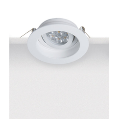 Луна за вграждане ZAMBELIS S019 ZINC CASTING WHITE 1xGU10 | Osvetlenieto.bg