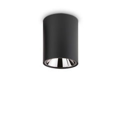 LED Луна за открит монтаж NITRO PL D08 ROUND NERO 206004 Ideal Lux 10W 3000K | Osvetlenieto.bg