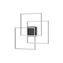 LED Плафон FRAME PL QUADRATO NERO 3000K 270678 Ideal Lux | Osvetlenieto.bg
