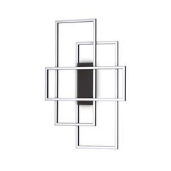 LED Плафон FRAME PL RETTANGOLO NERO 3000K 270661 Ideal Lux | Osvetlenieto.bg