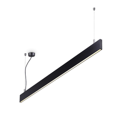 LED Висяща линейна лампа STEEL SP2 D20 BI-EMISSION WIDE 4000K NERO 268217 Ideal Lux  | Osvetlenieto.bg