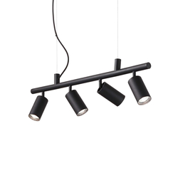 Полилей DYNAMITE SP4 ROUND NERO 231341 Ideal Lux 4xGU10 | Osvetlenieto.bg