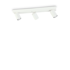 Спот RUDY PL3 ROUND BIANCO 229065 Ideal Lux 3xGU10 | Osvetlenieto.bg