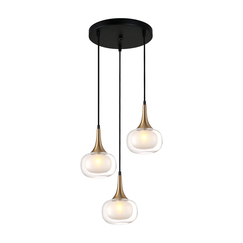 Полилей Konila PND-99709-3A-BRO-CL Italux 3xG9 | Osvetlenieto.bg