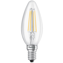 E14 4.8W 2700K Radium LED крушка Filament Димируема 470lm B35 | Osvetlenieto.bg
