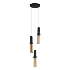Полилей Isidora PND-14290-3-BK-BRO Italux 3xGU10 | Osvetlenieto.bg