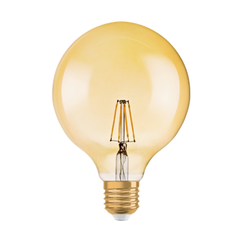 E27 6.5W 2400K Radium LED Filament Gold Globe крушка 720lm G125 | Osvetlenieto.bg