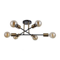 Плафон Formio PND-4052-6-BL-HBR Italux 6xE27 | Osvetlenieto.bg