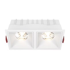 LED Луна за вграждане Alfa LED DL043-02-15W3K-SQ-W Maytoni 2x15W 3000K | Osvetlenieto.bg