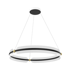 LED Полилей Faris PND-62738-53W-3K-BK-GD Italux 53W 3000K | Osvetlenieto.bg