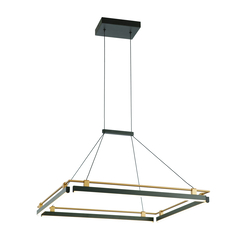 LED Полилей Merlot PND-54638S-44W-3K-BK-GD Italux 44W 3000K | Osvetlenieto.bg