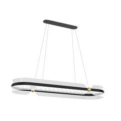 LED Полилей Sopla PND-63728-56W-3K-BK-GD Italux 56W 3000K | Osvetlenieto.bg