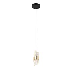 LED Полилей Tonga PND-26374-1-8W-3K-BK-GD Italux 8W 3000K | Osvetlenieto.bg
