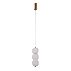 LED Пендел Ganti PND-34362-3V-HBR-OPAL Italux 8W 3000K | Osvetlenieto.bg