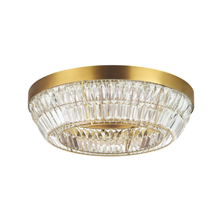 LED Кристален плафон Zambelis 23047 CEILING LED LIGHT 38W 3000K METAL-CRYSTAL ANTIQUE BRASS | Osvetlenieto.bg