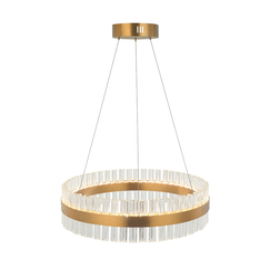 LED Полилей Zambelis 22040 PENDANT LED LIGHT 68W 3000K STAINLESS STEEL-GLASS GOLD MATT | Osvetlenieto.bg