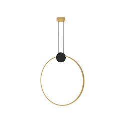 LED Полилей ZAMBELIS 23094 PENDANT LED LIGHT 24W 3000K ALUMINIUM-SILICON,BLACK-GOLD RING Dimmable Triac | Osvetlenieto.bg