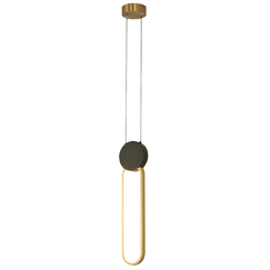 LED Полилей ZAMBELIS 23100 PENDANT LED LIGHT 13W 3000K ALUMINIUM-SILICON,BLACK-GOLD Dimmable Triac | Osvetlenieto.bg