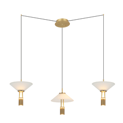 LED Полилей Zambelis 23201 PENDANT LED LIGHT 28W 3000K ALUMINIUM GOLD | Osvetlenieto.bg