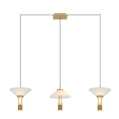 LED Полилей Zambelis 23203 LINE LED LIGHT 28W 3000K ALUMINIUM GOLD | Osvetlenieto.bg