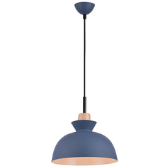 Пендел ZAMBELIS 180067 PENDANT LIGHT BLUE 1xE27 | Osvetlenieto.bg