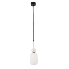 Пендел Zambelis 22215 PENDANT LAMP 1XE27 MAX 40W OPAL GLASS-WHITE MARBLE | Osvetlenieto.bg