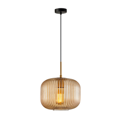 Полилей Gavino PND-26476-1-BRO-AMB Italux 1xE27 | Osvetlenieto.bg