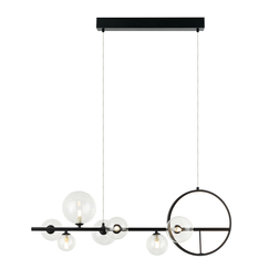 Полилей Zambelis 22063 PENDANT LED LIGHT 14W+7XG9 METAL-GLASS BLACK | Osvetlenieto.bg