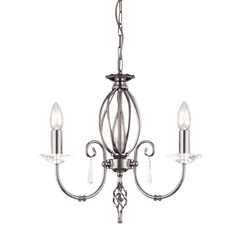Полилей Aegean 3xE14 Polished Nickel Elstead Lighting AG3-POL-NICKEL | Osvetlenieto.bg