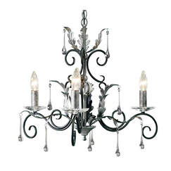 Полилей Amarilli 3xE14 Black Silver Patina Elstead Lighting AML3-BLK-SILVER | Osvetlenieto.bg