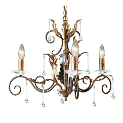 Полилей Amarilli 3xE14 Bronze Gold Patina Elstead Lighting AML3-BRONZE | Osvetlenieto.bg