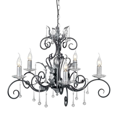 Полилей Amarilli 5xE14 Black Silver Patina Elstead Lighting AML5-BLK-SILVER | Osvetlenieto.bg