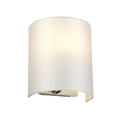 Аплик Cooper 1xE27 Small Curved Back Plate Polished Chrome Designer's Lightbox DL-COOPER-S-IV-PC | Osvetlenieto.bg