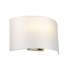Аплик Cooper 2xE27 Large Curved Back Plate Polished Chrome Designer's Lightbox DL-COOPER-L-IV-PC | Osvetlenieto.bg