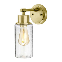 Аплик Morvah 1xE27 Brushed Brass Elstead Lighting BATH-MORVAH1-BB | Osvetlenieto.bg