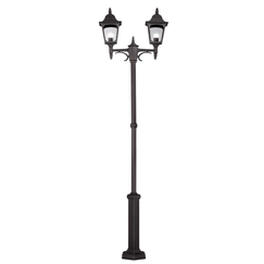 Градински стълб Chapel 2xE27 Twin Post Black Elstead Lighting CP8-BLACK | Osvetlenieto.bg