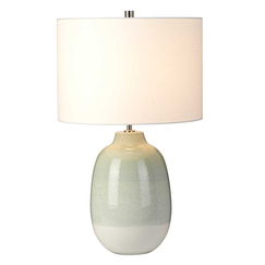 Настолна лампа Chelsfield 1xE27 Pale Green and White White Shade. Elstead Lighting CHELSFIELD-TL | Osvetlenieto.bg