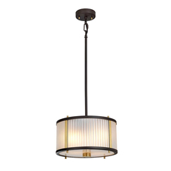 Пендел Corona 2xE27 Museum Bronze Dark Brown Painted Aged Brass Elstead Lighting DL-CORONA-2P-BAB | Osvetlenieto.bg